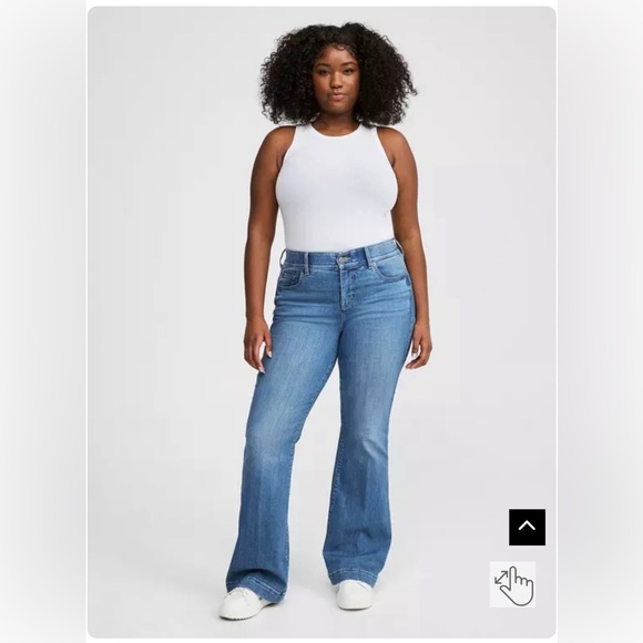 Torrid Bombshell Flare Premium Stretch Men Jeans - Light Blue - Size 14R - Picture 2 of 11